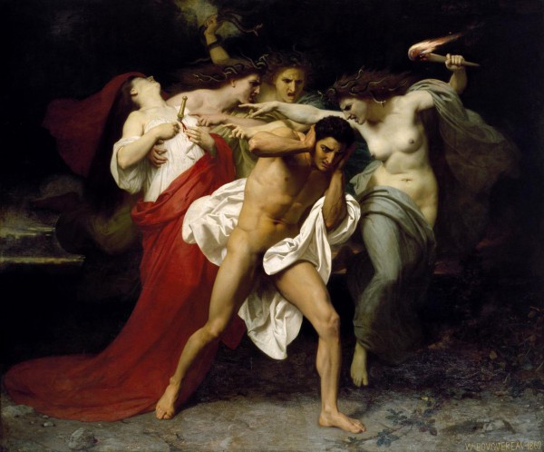Orestes Pursued by the Furies – Adolphe William Bouguereau (1862)